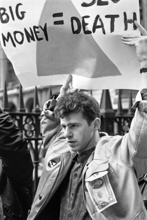 ACT UP Protest, Wall Street, New York, NY, 1987