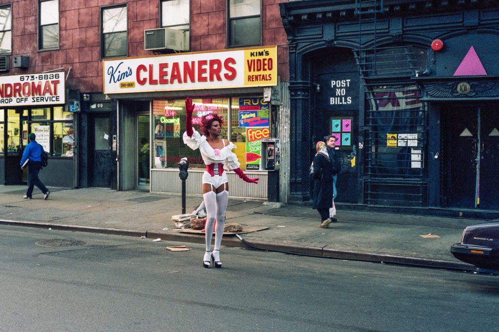 Ru Paul on Avenue A, New York, NY, 1992