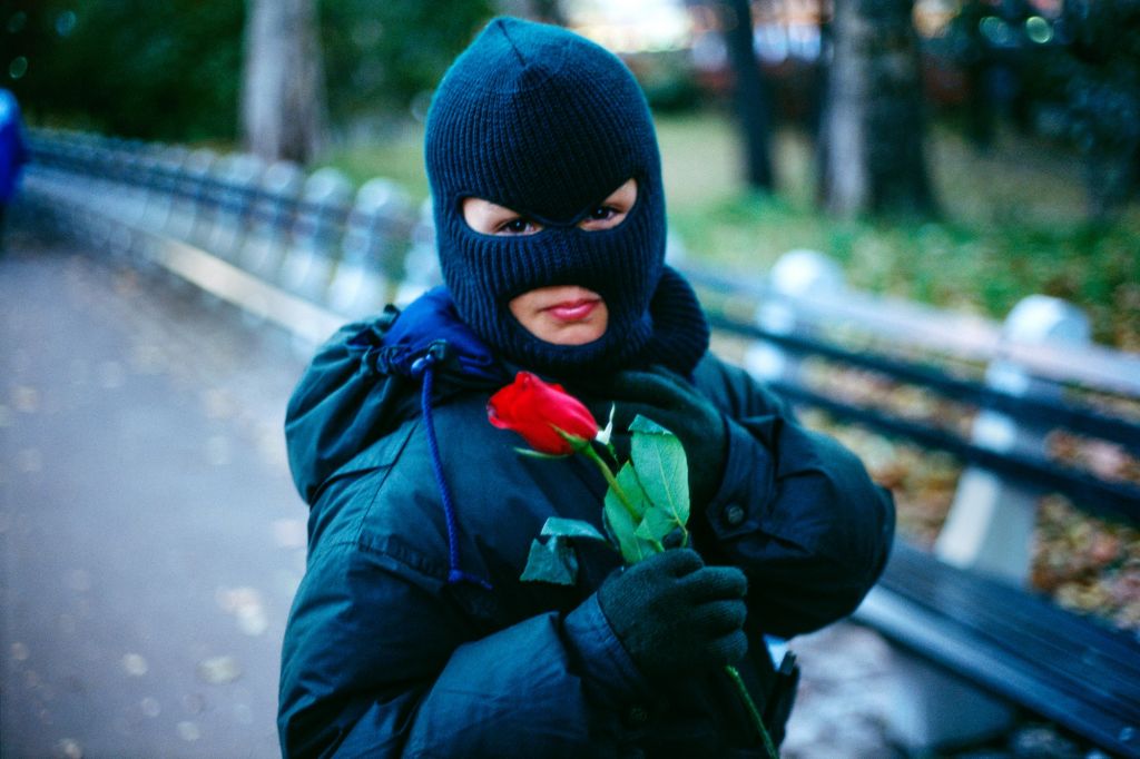 Boy with rose, New York, NY, 1995